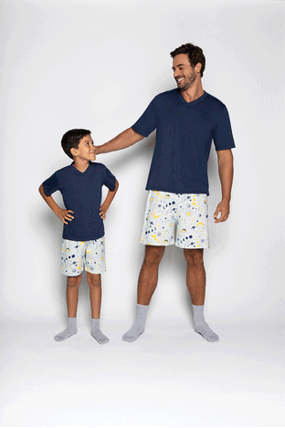 Pijama Lupo Curto Constelacao Masculino Infantil